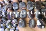 CNG7581 18*25mm - 20*28mm faceted freeform Botswana agate beads