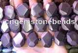 CNG7583 15.5 inches 15*20mm - 18*25mm faceted freeform hematite beads