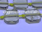 CNG7602 15.5 inches 12*14mm - 15*16mm freeform lemon quartz beads