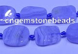 CNG7611 15.5 inches 10*14mm - 12*16mm freeform blue lace agate beads