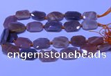 CNG7624 20*30mm - 22*32mm faceted freeform sunstone beads