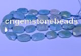 CNG7625 20*30mm - 22*32mm faceted freeform amazonite beads