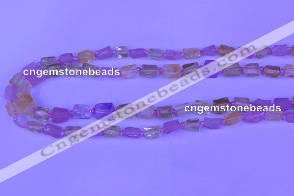 CNG7634 15.5 inches 5*7mm - 8*10mm nuggets mixed quartz beads