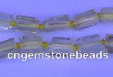 CNG7636 15.5 inches 5*7mm - 8*10mm nuggets lemon quartz beads