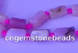 CNG7638 15.5 inches 5*7mm - 8*10mm nuggets pink opal beads