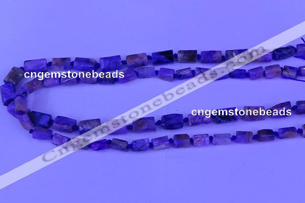 CNG7648 15.5 inches 5*7mm - 8*10mm nuggets charoite beads