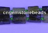 CNG7651 15.5 inches 5*7mm - 8*10mm nuggets green garnet beads