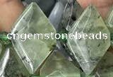 CNG7703 15.5 inches 13*20mm - 15*25mm faceted freeform prehnite beads