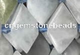 CNG7707 15.5 inches 13*20mm - 15*25mm faceted freeform aquamarine beads