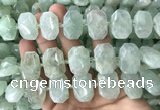 CNG7753 13*18mm - 15*25mm faceted freeform light prehnite beads