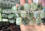 CNG7754 13*18mm - 15*25mm faceted freeform prehnite beads