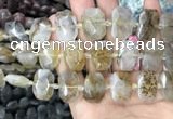 CNG7760 13*18mm - 15*25mm faceted freeform scenic quartz beads