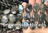 CNG7774 13*18mm - 15*25mm faceted freeform labradorite beads