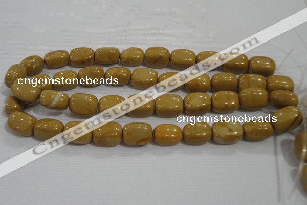 CNG779 15.5 inches 15*20mm nuggets yellow jasper beads wholesale