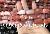 CNG7841 15*20mm - 18*25mm faceted nuggets red agate beads