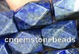 CNG7849 15.5 inches 12*16mm - 13*18mm faceted nuggets lapis lazuli beads