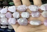 CNG7895 15.5 inches 13*18mm - 18*25mm faceted freeform kunzite beads