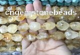 CNG7900 15.5 inches 12*16mm - 15*25mm faceted nuggets citrine beads