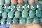 CNG7922 15.5 inches 13*18mm - 15*25mm faceted freeform amazonite beads