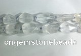 CNG7950 15.5 inches 15*25mm - 20*40mm nuggets white crystal beads