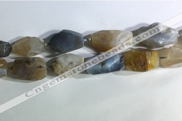 CNG7958 15.5 inches 15*25mm - 20*40mm nuggets agate beads