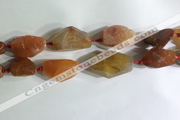 CNG7959 15.5 inches 15*25mm - 20*40mm nuggets agate beads