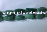 CNG7961 15.5 inches 15*25mm - 20*40mm nuggets green aventurine beads