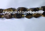 CNG7963 15.5 inches 15*25mm - 20*40mm nuggets yellow tiger eye beads