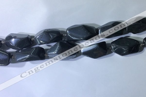 CNG7965 15.5 inches 15*25mm - 20*40mm nuggets hematite beads