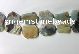 CNG7980 25*30mm - 35*45mm freeform amazonite slab beads