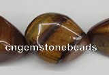 CNG80 15.5 inches 10*15mm - 25*35mm nuggets yellow tiger eye beads