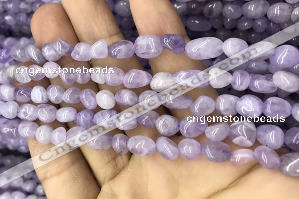 CNG8003 15.5 inches 6*8mm nuggets lavender amethyst beads