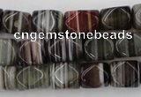 CNG801 15.5 inches 8*12mm faceted nuggets agate gemstone beads