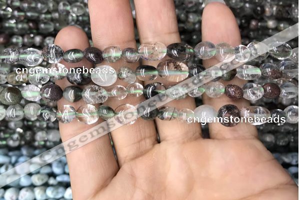 CNG8010 15.5 inches 6*8mm nuggets phantom quartz beads