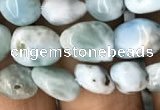 CNG8016 15.5 inches 6*8mm nuggets larimar gemstone beads