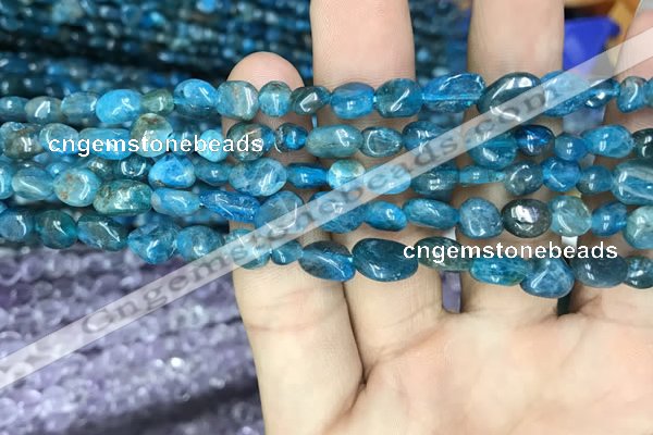 CNG8017 15.5 inches 6*8mm nuggets apatite gemstone beads