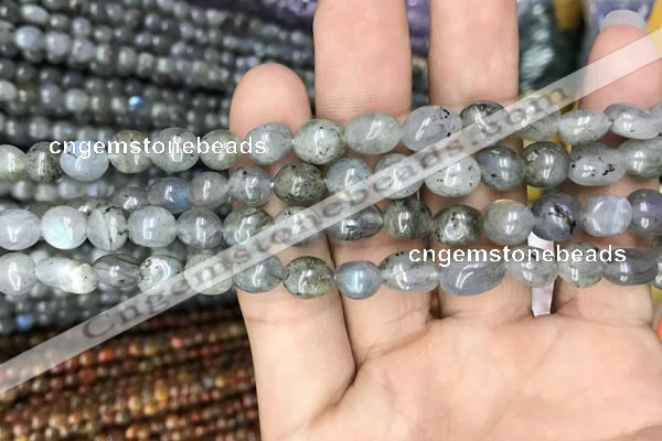 CNG8019 15.5 inches 6*8mm nuggets labradorite gemstone beads