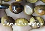 CNG8020 15.5 inches 6*8mm nuggets yellow tiger eye beads