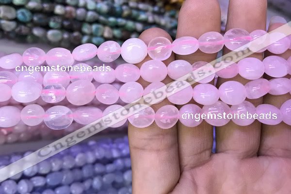 CNG8033 15.5 inches 8*10mm nuggets rose quartz beads wholesale