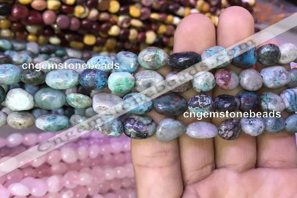 CNG8046 15.5 inches 8*10mm nuggets chrysocolla beads wholesale