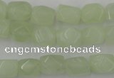 CNG806 15.5 inches 8*12mm faceted nuggets New jade beads