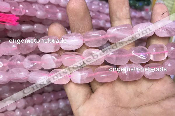 CNG8060 15.5 inches 8*10mm - 10*14mmm nuggets rose quartz beads