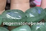 CNG8064 8*10mm - 10*14mmm nuggets green strawberry quartz beads