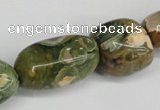 CNG81 15.5 inches 10*20mm - 20*35mm nuggets rhyolite gemstone beads