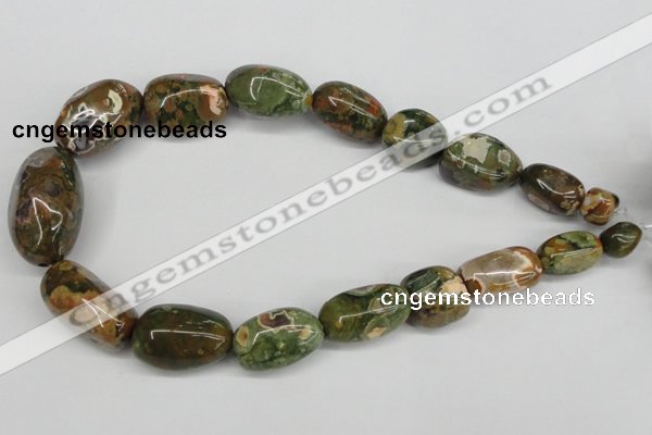 CNG81 15.5 inches 10*20mm - 20*35mm nuggets rhyolite gemstone beads