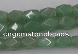 CNG810 15.5 inches 8*12mm faceted nuggets green aventurine beads