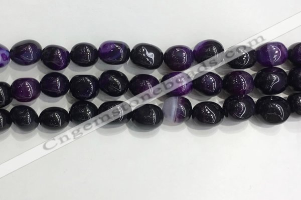 CNG8116 15.5 inches 8*12mm nuggets agate beads wholesale