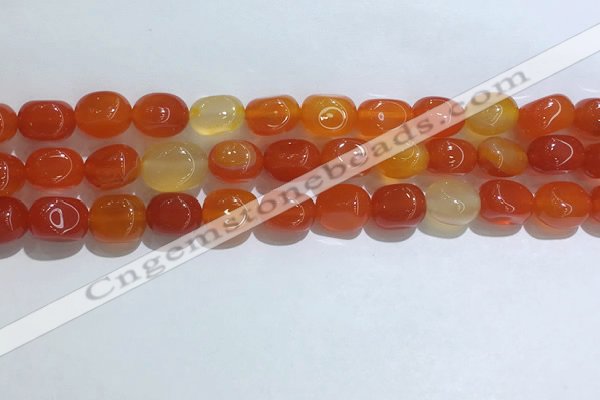 CNG8118 15.5 inches 8*12mm nuggets agate beads wholesale