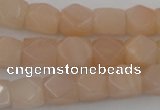 CNG812 15.5 inches 9*12mm faceted nuggets pink aventurine beads