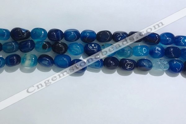 CNG8121 15.5 inches 8*12mm nuggets agate beads wholesale